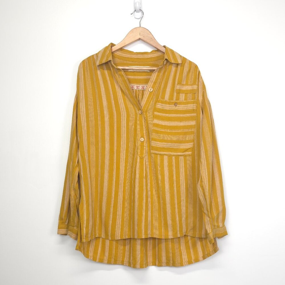 We The Free Summer Breeze Striped Tunic Shirt Small - Picture 7 of 12